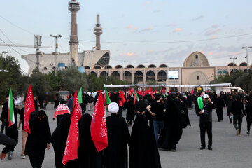 مراسم وداع با رهبر شهید انقلاب مصلی تهران - خیابان قنبرزاده