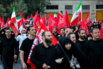 مراسم وداع با رهبر شهید انقلاب مصلی تهران - خیابان قنبرزاده