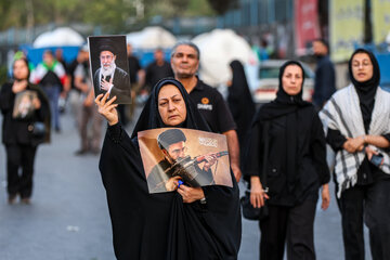 مراسم وداع با رهبر شهید انقلاب - خیابان شهید بهشتی