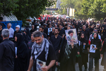 مراسم وداع با رهبر شهید انقلاب - خیابان‌های قنبر زاده و بهشتی