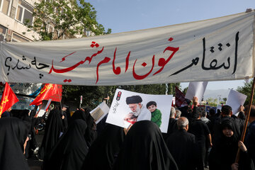 مراسم وداع با رهبر شهید انقلاب