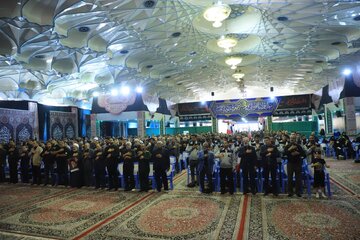 تجدید میثاق با آرمان‌های انقلاب در حسینیه ثارالله کرمان