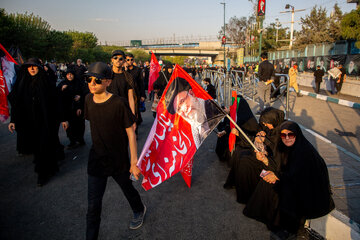 نخستین روز مراسم وداع با رهبر شهید انقلاب - اتوبان شهید سلیمانی
