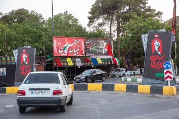 آماده سازی شهر قم پیش از مراسم تشییع رهبر شهید