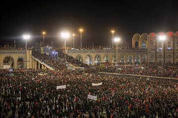 امشب مراسم وداع در مصلی امام خمینی(ره) تا اذان صبح ادامه دارد