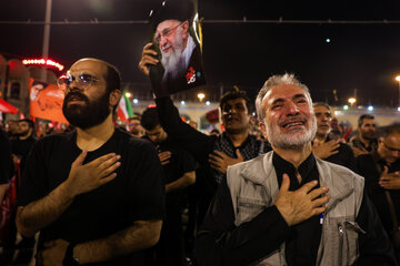 آخرین ساعات روز نخست مراسم وداع با رهبر شهید انقلاب