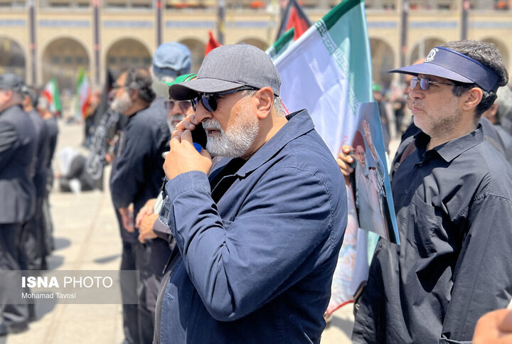 حضور فعالان سینما و مدیران برای بدرقه رهبر شهید
