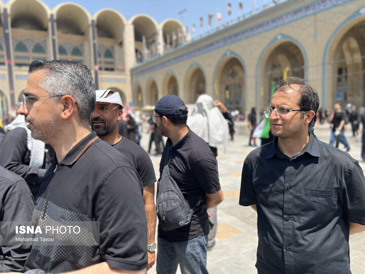 حضور فعالان سینما و مدیران برای بدرقه رهبر شهید