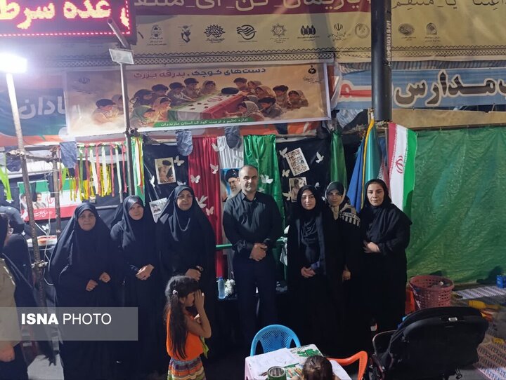 بدرقهای به رنگ کودکانه؛ روایت سه شب همدلی در موکب «دستهای کوچک، بدرقه بزرگ» ساری