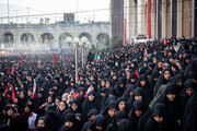 اقامه نماز بر پیکر رهبر شهید انقلاب در مصلای تهران