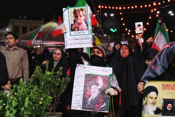مراسم وداع با رهبر شهید - همدان