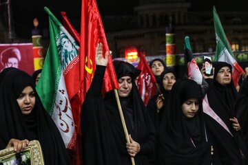مراسم وداع با رهبر شهید - همدان