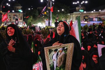 مراسم وداع با رهبر شهید - همدان