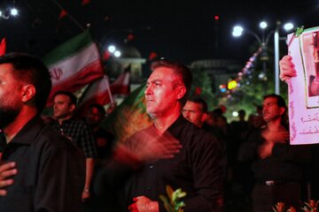 مراسم وداع با رهبر شهید - همدان