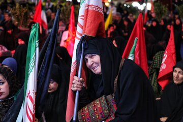 مراسم وداع با رهبر شهید - همدان