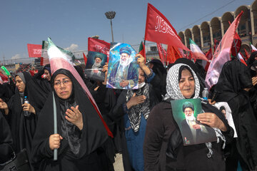 دومین روز مراسم وداع با رهبر شهید انقلاب در مصلای تهران