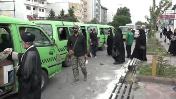 عزیمت بیش از ۶۰۰۰ زائر آملی به مراسم وداع با رهبر شهید