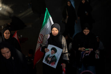 دومین روز مراسم وداع با رهبر شهید انقلاب در مصلای تهران
