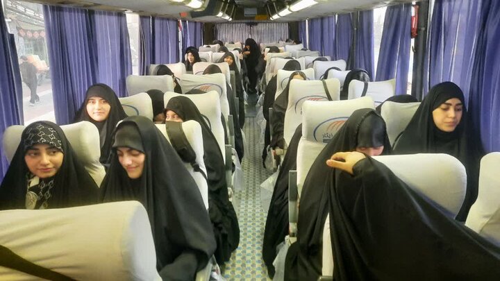 دانشجویان مازندرانی در مسیر بدرقه رهبر شهید انقلاب