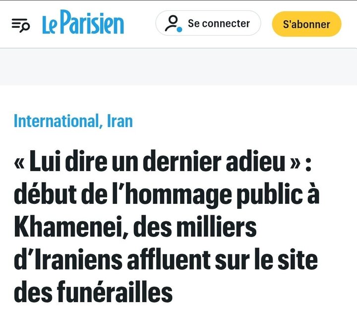 رسانه‌های فرانسوی از خروش عظیم ایرانیان داغدار در آیین تشییع رهبر شهید چه نوشتند؟