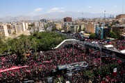 گزارش یورو نیوز از تشییع باشکوه و بزرگ رهبر شهید انقلاب در تهران