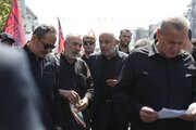 حضور وزیر کار در مراسم تشییع رهبر شهید انقلاب