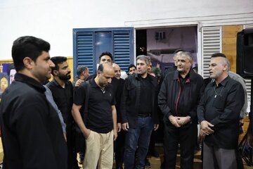 حضور اسلامی در جمع عزاداران رهبر شهید و خادمان موکب سازمان انرژی اتمی