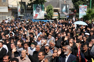 اجتماع بزرگ مردم کوهدشت در خونخواهی رهبر شهید