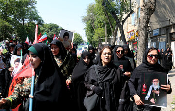 مراسم جاماندگان تشییع رهبر شهید - اردبیل