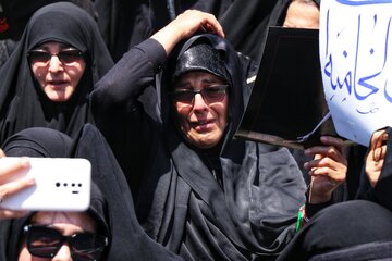 مراسم جاماندگان تشییع رهبر شهید - همدان