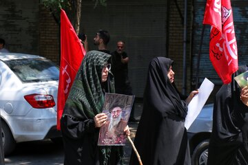 مراسم جاماندگان تشییع رهبر شهید - همدان