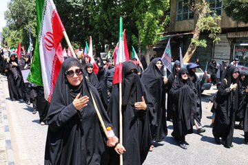 مراسم جاماندگان تشییع رهبر شهید - همدان