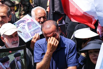 مراسم جاماندگان تشییع رهبر شهید - همدان