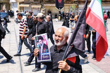مراسم جاماندگان تشییع رهبر شهید - همدان