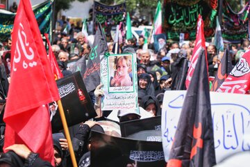 مراسم جاماندگان تشییع رهبر شهید - همدان