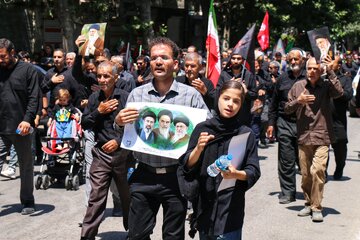 مراسم جاماندگان تشییع رهبر شهید - همدان