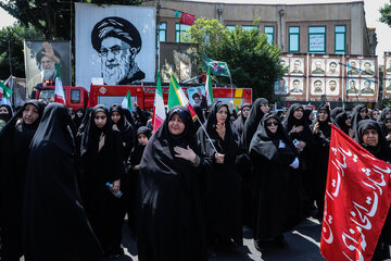 مراسم جاماندگان تشییع رهبر شهید - تبریز