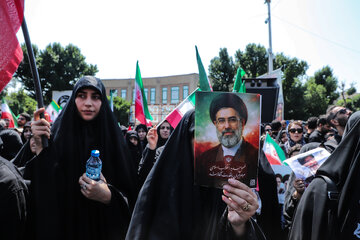 مراسم جاماندگان تشییع رهبر شهید - تبریز