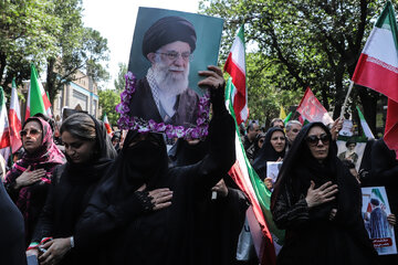 مراسم جاماندگان تشییع رهبر شهید - تبریز