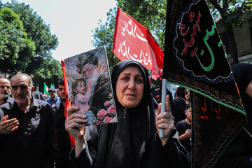 مراسم جاماندگان تشییع رهبر شهید - تبریز