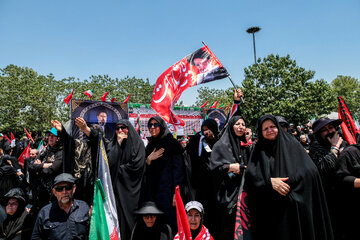 مراسم تشییع پیکر مطهر رهبر شهید انقلاب - تهران / میدان آزادی