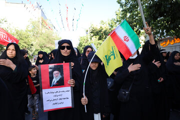 مراسم جاماندگان تشییع رهبر شهید - شهرکرد