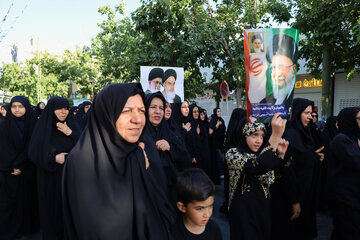 مراسم جاماندگان تشییع رهبر شهید - شهرکرد
