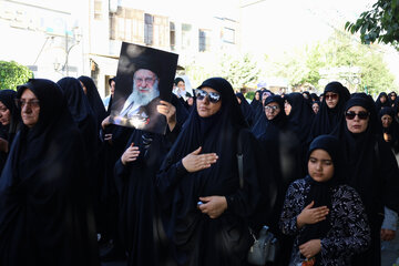 مراسم جاماندگان تشییع رهبر شهید - شهرکرد
