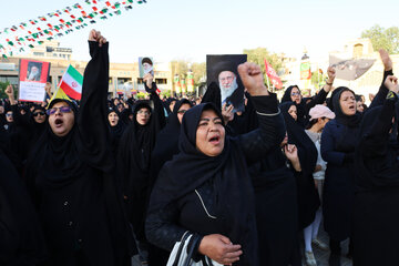 مراسم جاماندگان تشییع رهبر شهید - شهرکرد