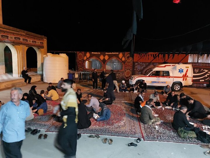 ادامه خدمت‌رسانی موکب گردنه اسدآباد تا پایان مراسم تشییع رهبر شهید