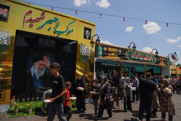 وضعیت خدمت رسانی مواکب ورودی شمالی مشهد پیش از مراسم تشییع رهبر شهید