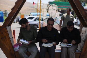 وضعیت خدمت رسانی مواکب ورودی شمالی مشهد پیش از مراسم تشییع رهبر شهید