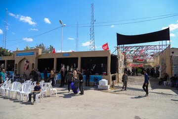 وضعیت خدمت رسانی مواکب ورودی شمالی مشهد پیش از مراسم تشییع رهبر شهید