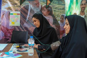 وضعیت خدمت رسانی مواکب ورودی شمالی مشهد پیش از مراسم تشییع رهبر شهید